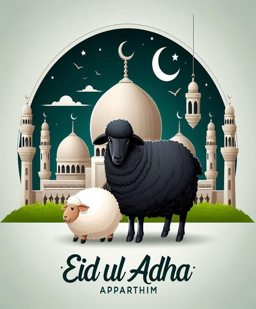 Photo this image is created for islamic events like eid ul adha