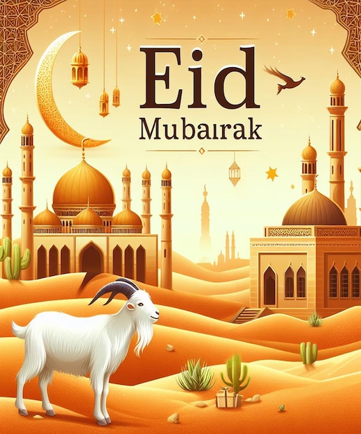 This image is created for Islamic events like Eid ul Adha