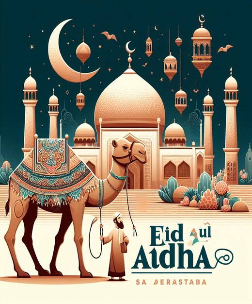 This image is created for Islamic events like Eid ul Adha