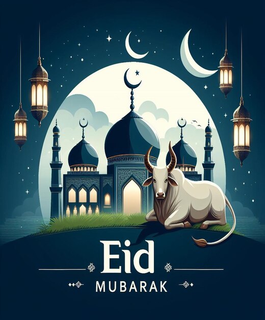 This image is created for Islamic events like Eid ul Adha