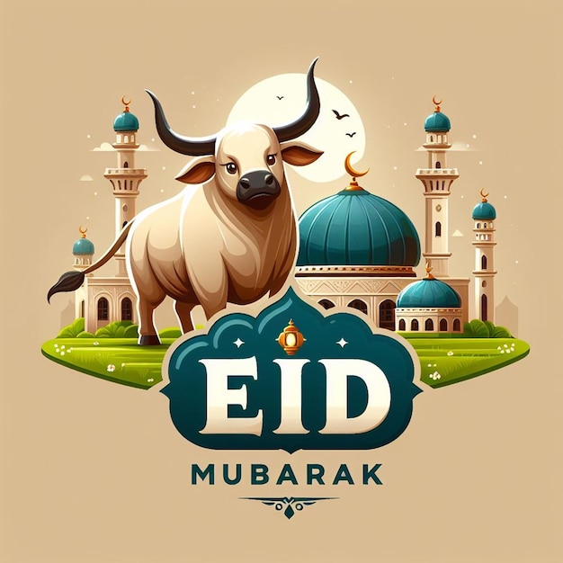 이 이미지는 Eid ul Adha와 같은 이슬람 행사를 위해 만들어졌습니다.