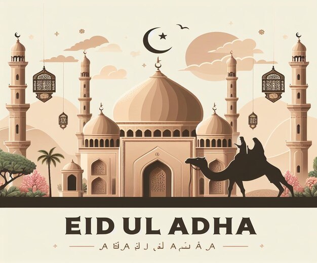 This image is created for Islamic events like Eid ul Adha