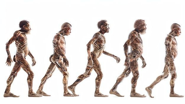 Photo this image shows the evolution of human beings from to modern humans