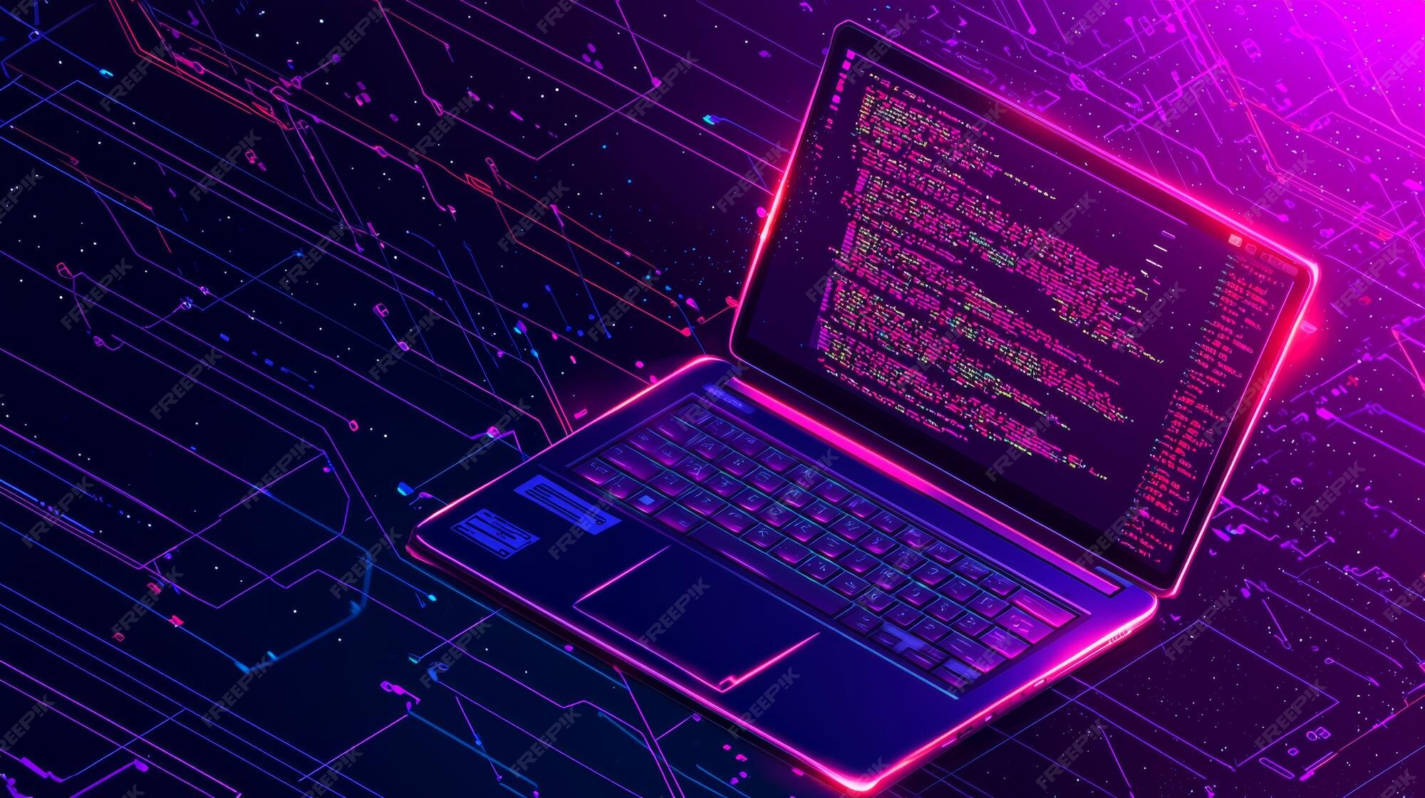 This image shows a laptop screen with lines of code illustrating how ...