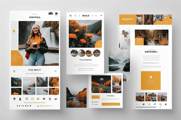 This Instagram Social Media Template will help you create beautiful posts to promote and refresh your brand business or blog