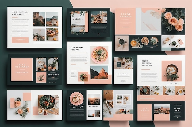 Photo this instagram social media template will help you create beautiful posts to promote and refresh your brand business or blog