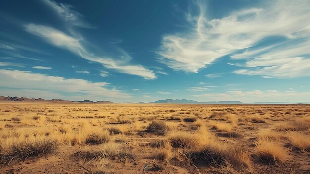 This is a beautiful landscape photograph of a vast desert