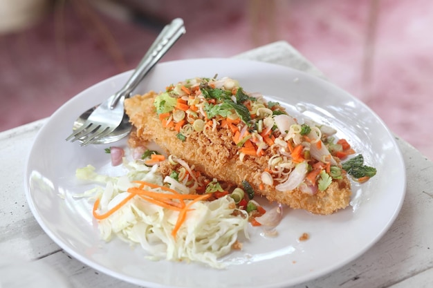This is delicious fried fish.