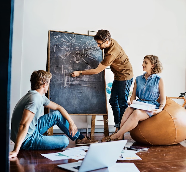 This is how we will boost our longterm growth Shot of a group of designers brainstorming together in an office