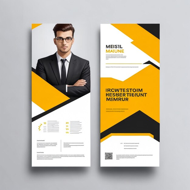 Photo this is a modern corporate business flyer template