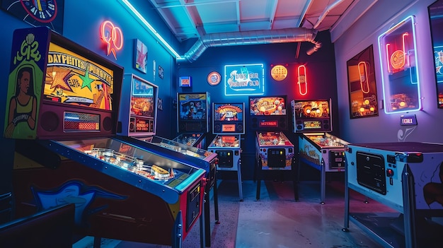 This is a photo of the inside of an arcade