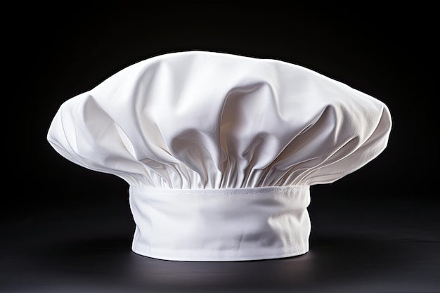 Photo this is a photograph of a chef hat isolated on a white background