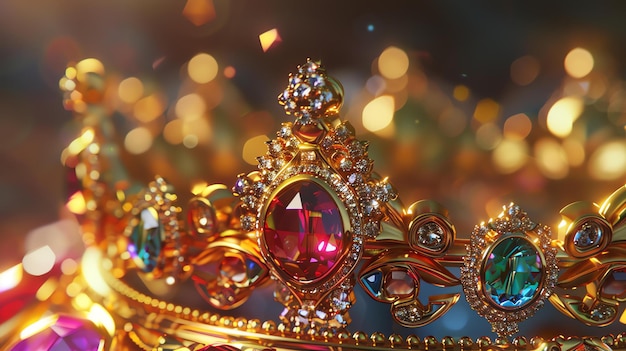 Photo this is a royaltyfree stock image of a beautiful golden crown