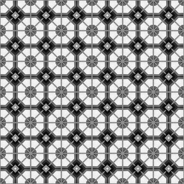 This is a seamless pattern with a geometric design that is made in black and white colors.