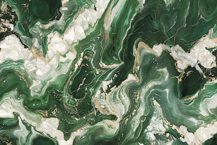 Photo this is a wallpaper of green and white marble high quality high resolution