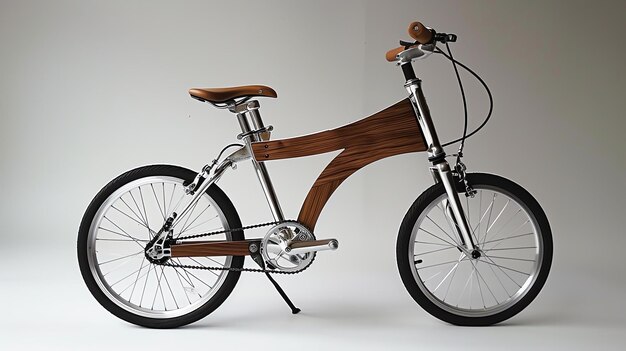 Photo this is a wooden bicycle it is made of highquality wood and has a unique design the bicycle is lightweight and easy to ride