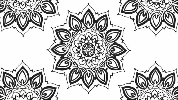 Photo this pattern is seamless and hand drawn islam arabic indian it is perfect for printing on fabric or paper boho style perfect for clothing designs wallpaper designs wrapping and much more