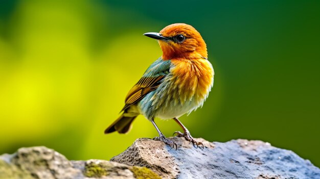 This photo captures the wonders of bird life in nature the bird is shown in its natural habitat surrounded by lush greenery and beautiful scenery it's a reminder of the beauty and diversity of life