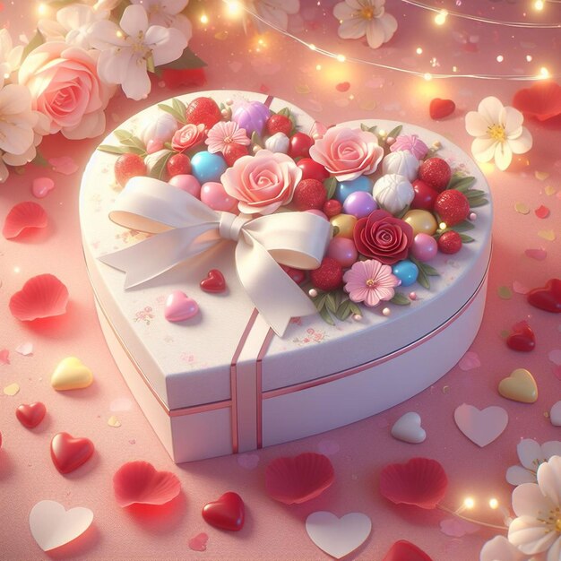 This picture was made for White Day on 14th March