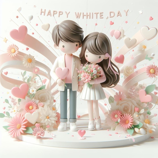 This picture was made for White Day on 14th March