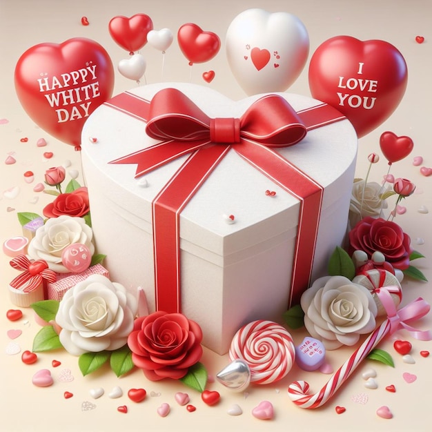 This picture was made for White Day on 14th March