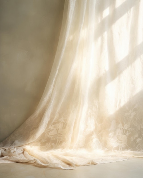 this scene features a minimalistic abstract background with a soft and serene light filtering