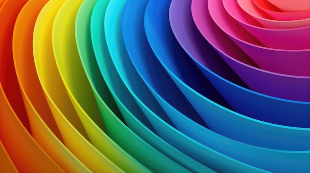 This stunning image features a vibrant gradient rainbow color ring offering a dynamic and artistic appeal