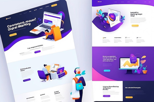 This Website Ui landing Page For Digital Marketing Agency