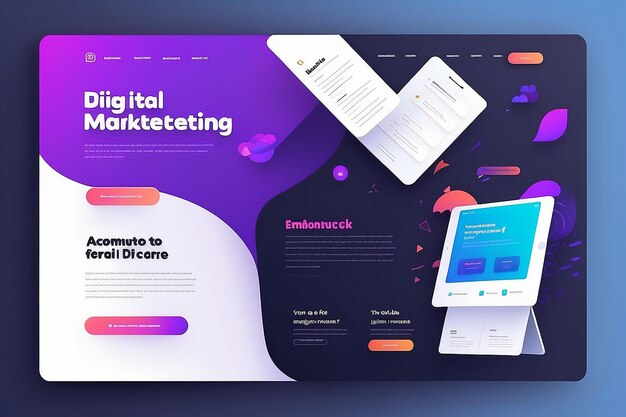 This Website Ui landing Page For Digital Marketing Agency