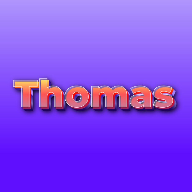 ThomasText effect JPG gradient purple background card photo