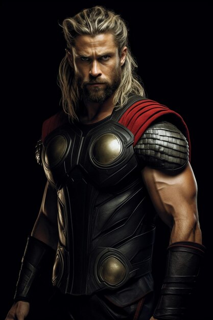 Foto illustrazione epica di thor marvel