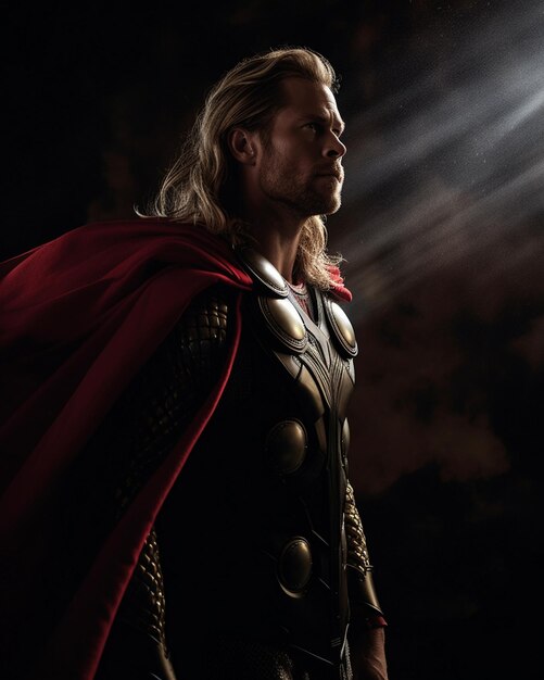 Foto illustrazione epica di thor marvel