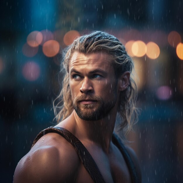 Foto illustrazione epica di thor marvel