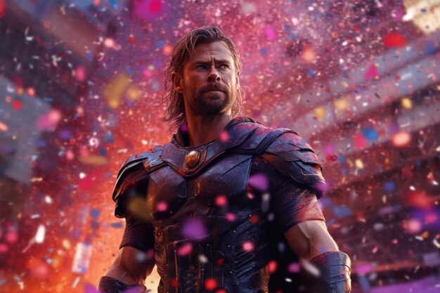 Foto thor marvel epische illustratie