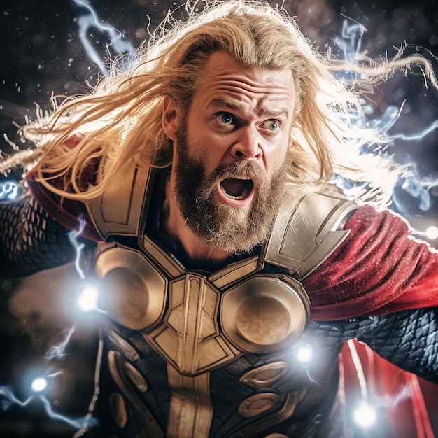 thor marvel epische illustratie