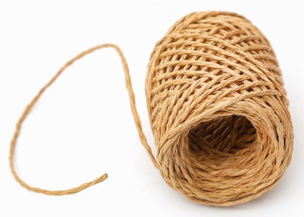 Thread ball made of natural jute fiber