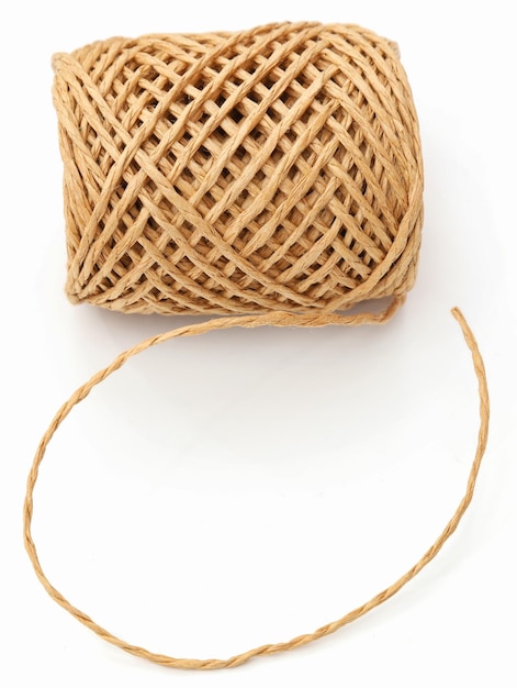 Thread ball made of natural jute fiber