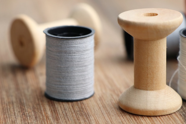 thread spool and buttons