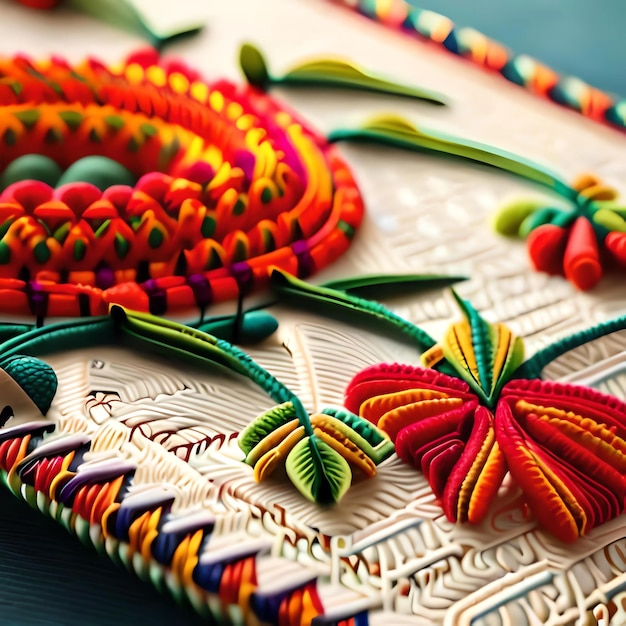 Photo threads of pride honoring the legacy of mexican embroidery