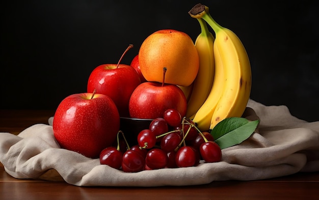 Три вкусных фрукта в одном списке