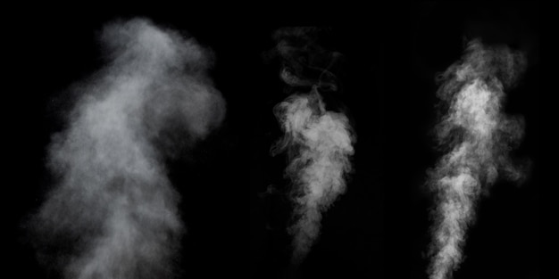 Three different mystical smoke