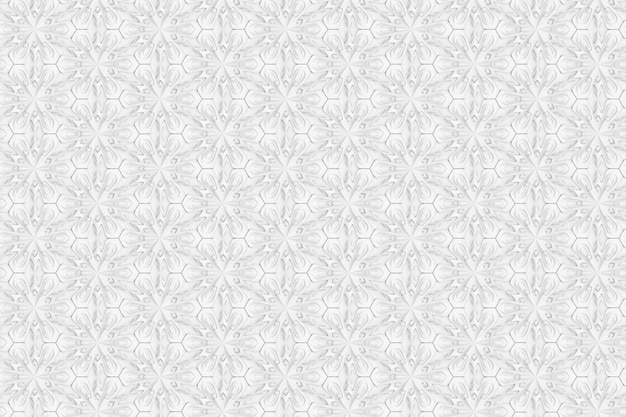 Foto motivo geometrico a luce tridimensionale con fiori a sei punte