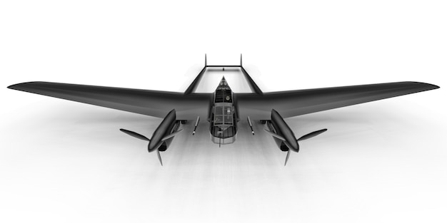 Photo three-dimensional model of the bomber aircraft of the second world war