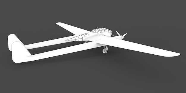 Трехмерная модель самолета-бомбардировщика второй мировой войны