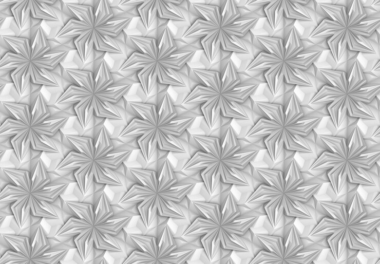 互いに絡み合う複雑な幾何学的要素の3次元テクスチャ3Dイラスト