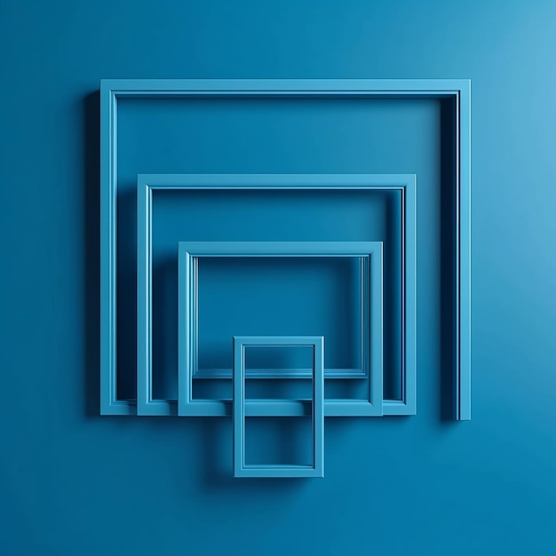 Three frames on a blue wall with one that says'the other '