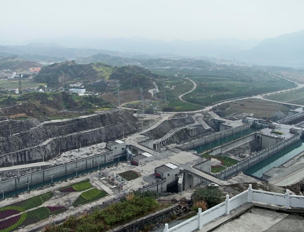 Three Gorges Dam at Yangtze River