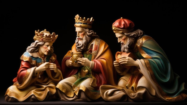 Photo three kings megi wisemen