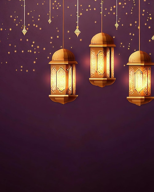 Three lights with the words eid on them