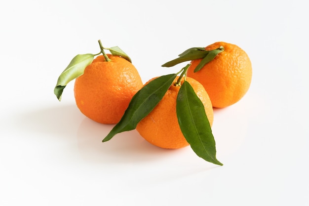 Three mandarins or tangerines  